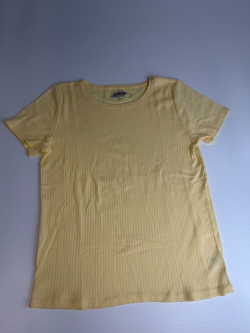Nurture Shirt Women Small Cotton Ribbed Top Festival Travel Work Party Core Nw